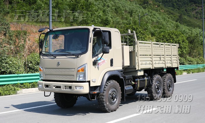 出口型輕卡,2.5噸越野卡車,東風(fēng)山貓整車,駝灰色卡車,加強款卡車,六驅(qū)柴油載貨車